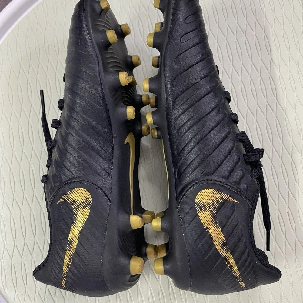 Nike Men's‎ Boys Tiempo Legend 7 Club FG Soccer Cleats AO2597-077 Black/Gold